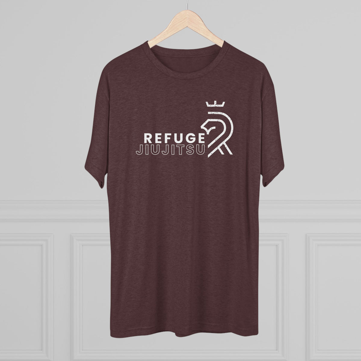 Refuge Jiu Jitsu Lion Logo Tri-Blend Tee - Dark