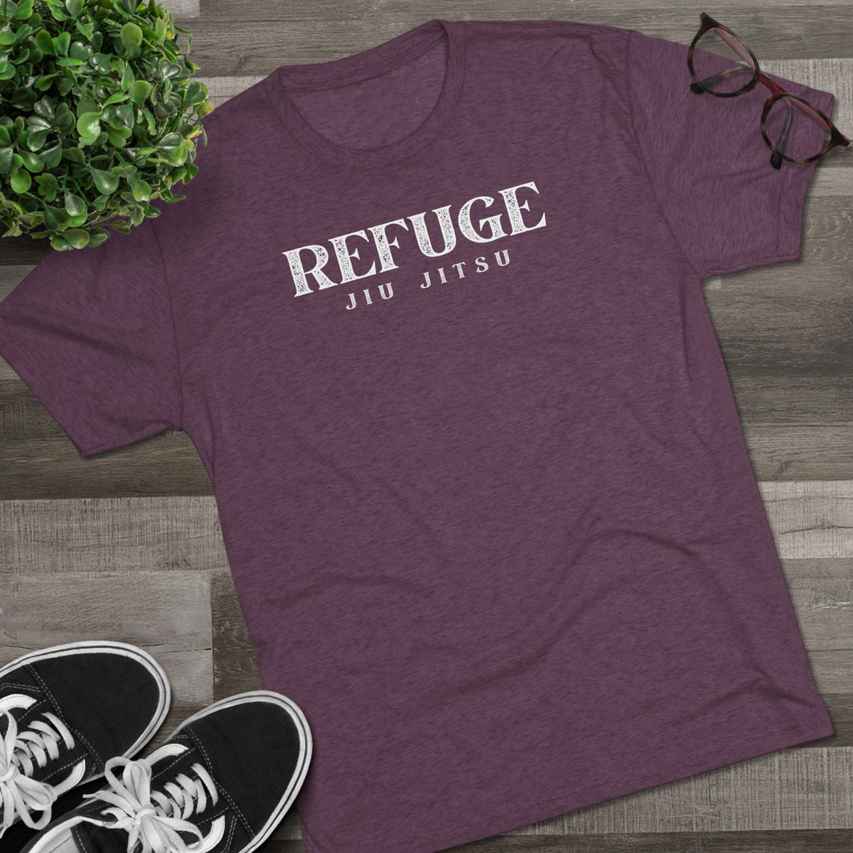 Refuge Serif Tri-Blend Tee - Dark