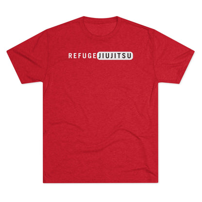 Refuge Jiu Jitsu Red Box Tri-Blend Tee - Dark (Red/Black Edition)
