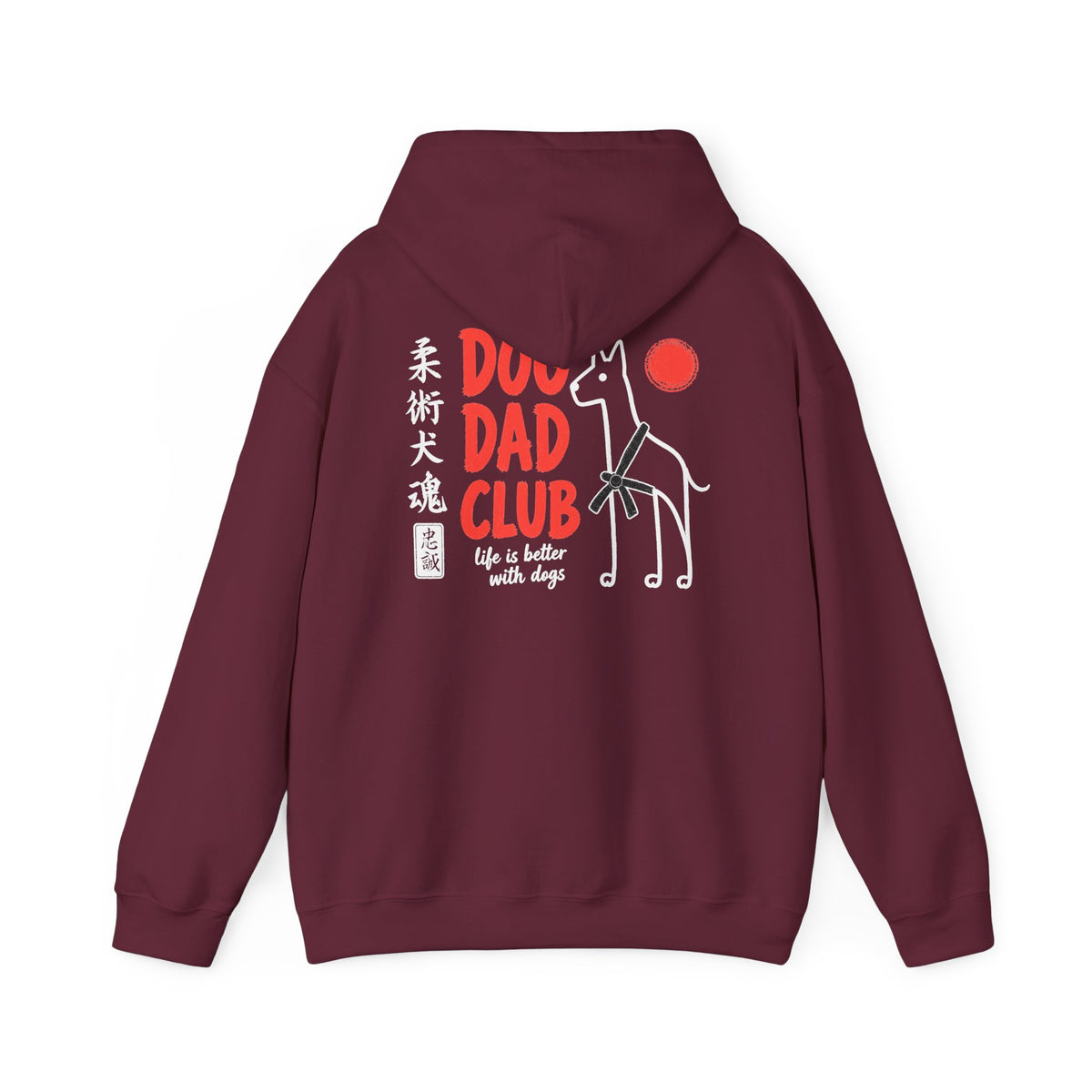 Jiu Jitsu Dog Dad Club Hoodie - Dark