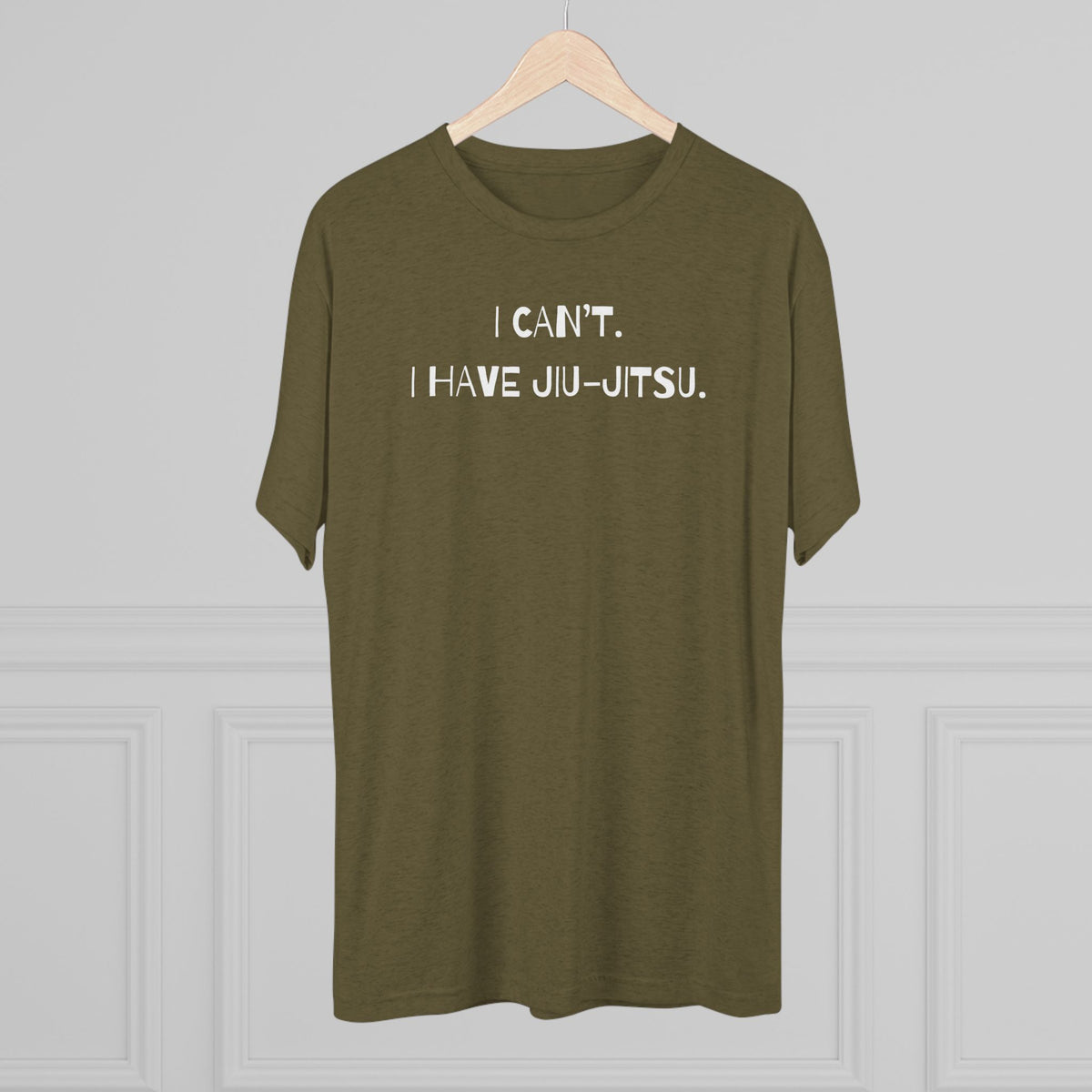 I Can't. I Have Jiu-Jitsu Tri-Blend Tee - Dark