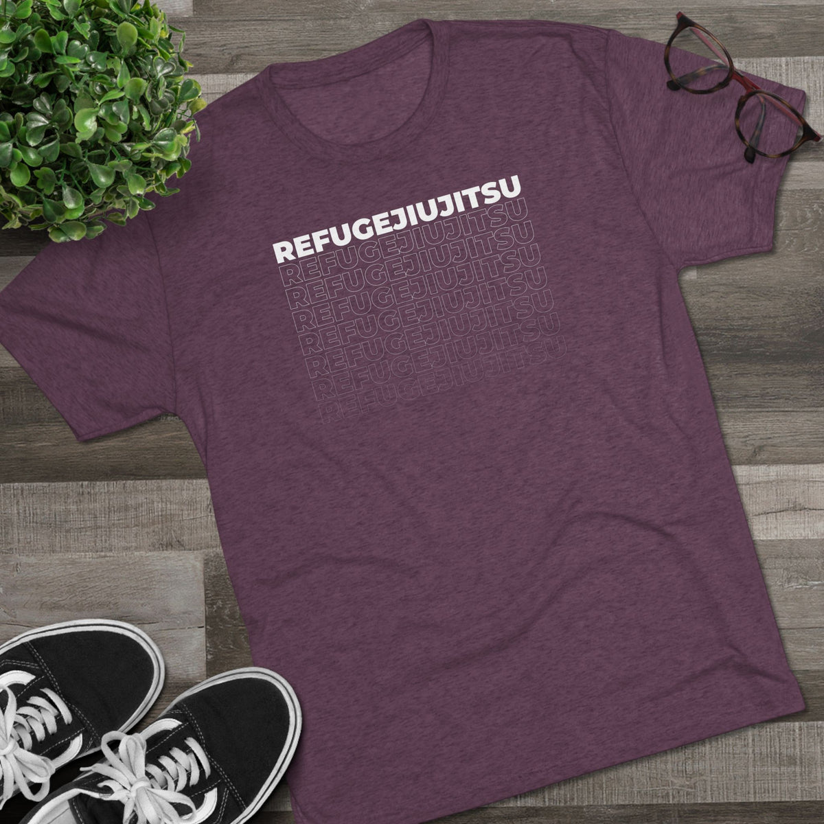 REFUGEJIUJITSU Fade Tri-Blend Tee - Dark