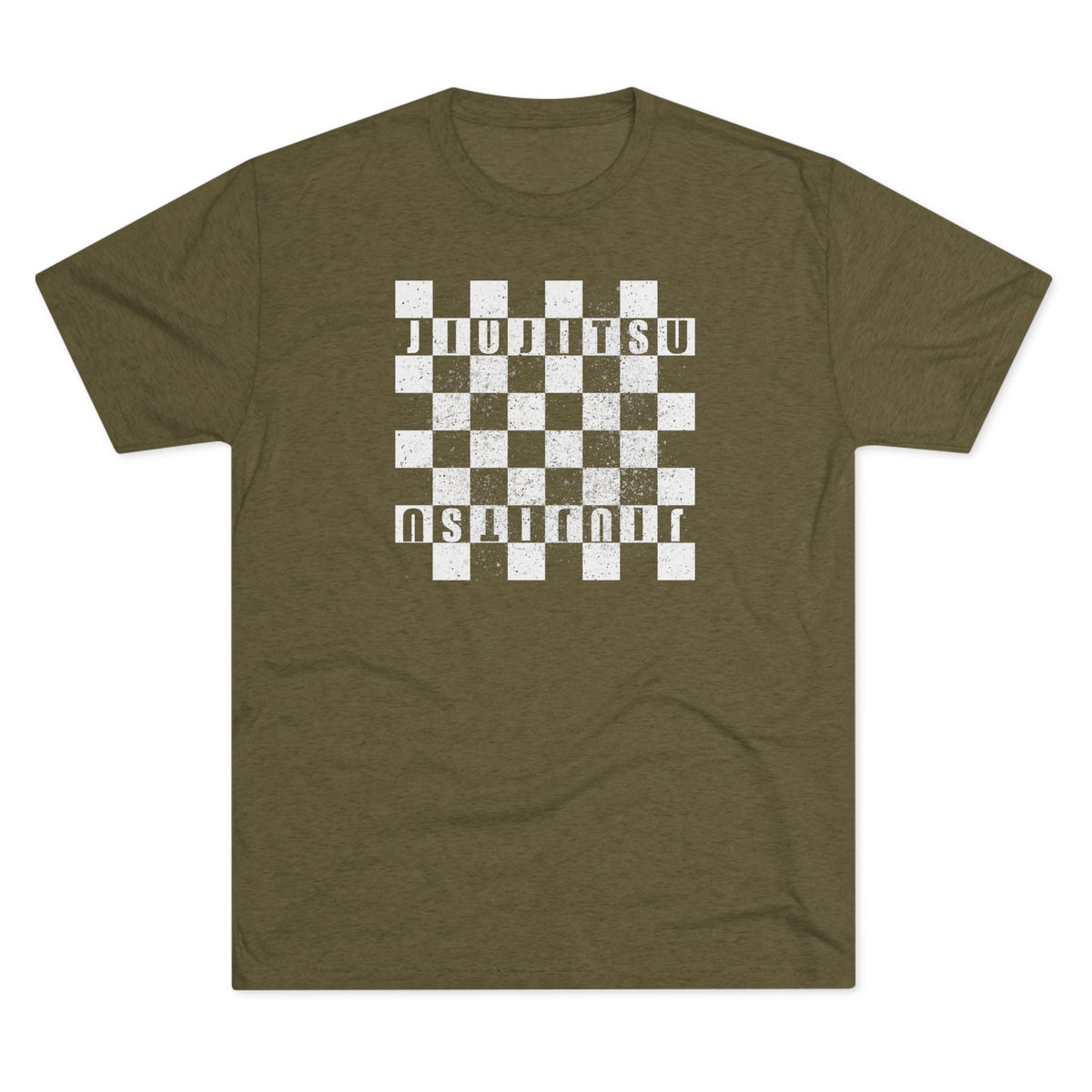 Jiu Jitsu Checkered Tri-Blend Tee - Dark