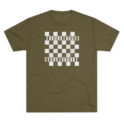 Jiu Jitsu Checkered Tri-Blend Tee - Dark