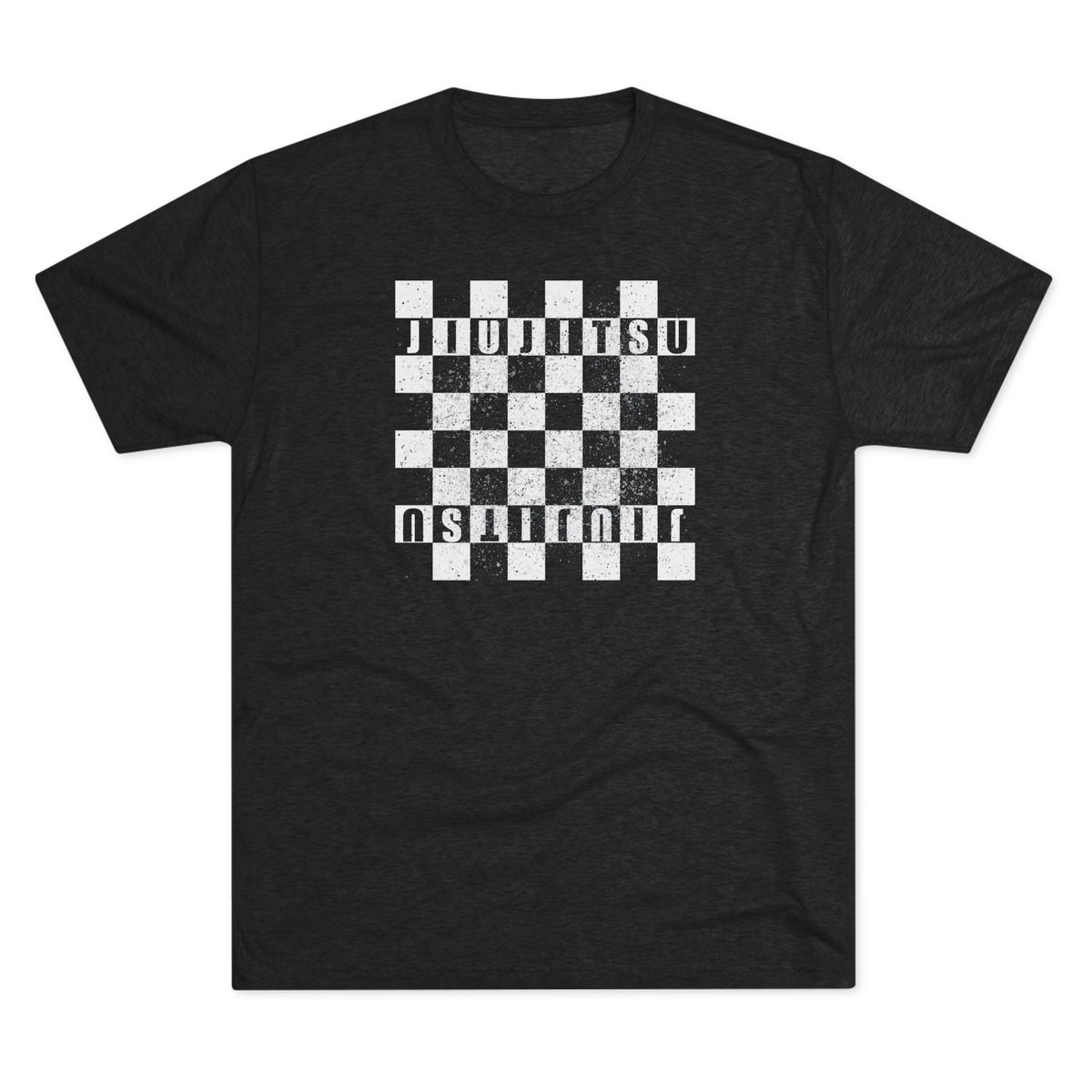 Jiu Jitsu Checkered Tri-Blend Tee - Dark