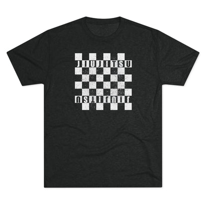 Jiu Jitsu Checkered Tri-Blend Tee - Dark