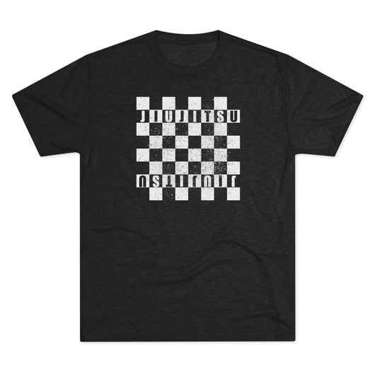 Jiu Jitsu Checkered Tri-Blend Tee - Dark