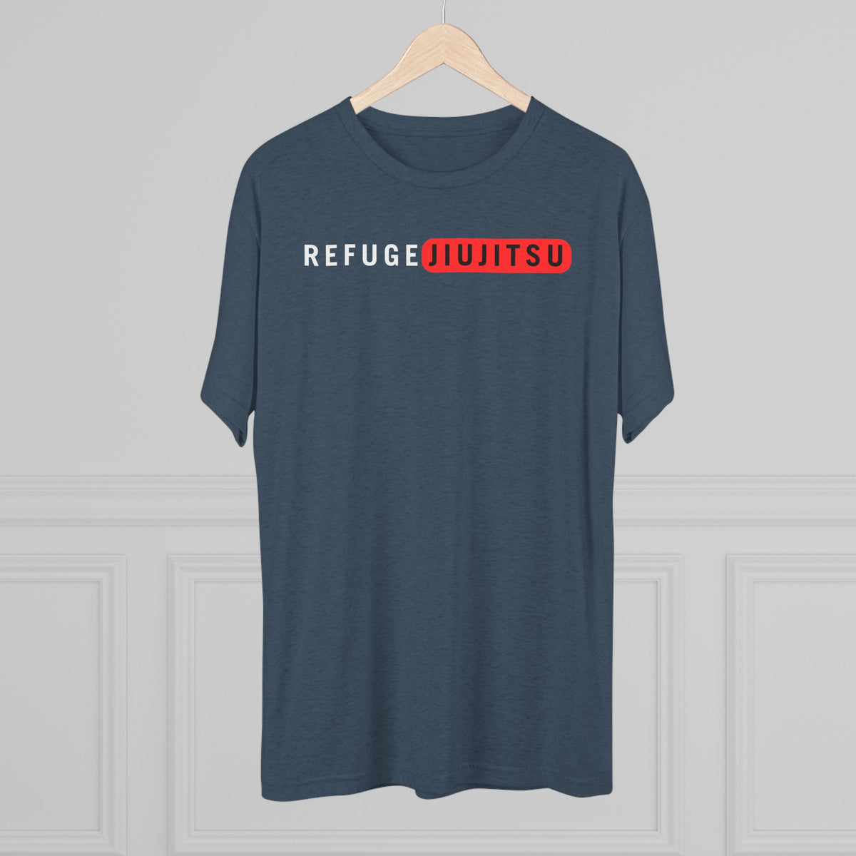 Refuge Jiu Jitsu Red Box Tri-Blend Tee - Dark