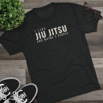 I Like Jiu Jitsu Tri-Blend Tee - Dark