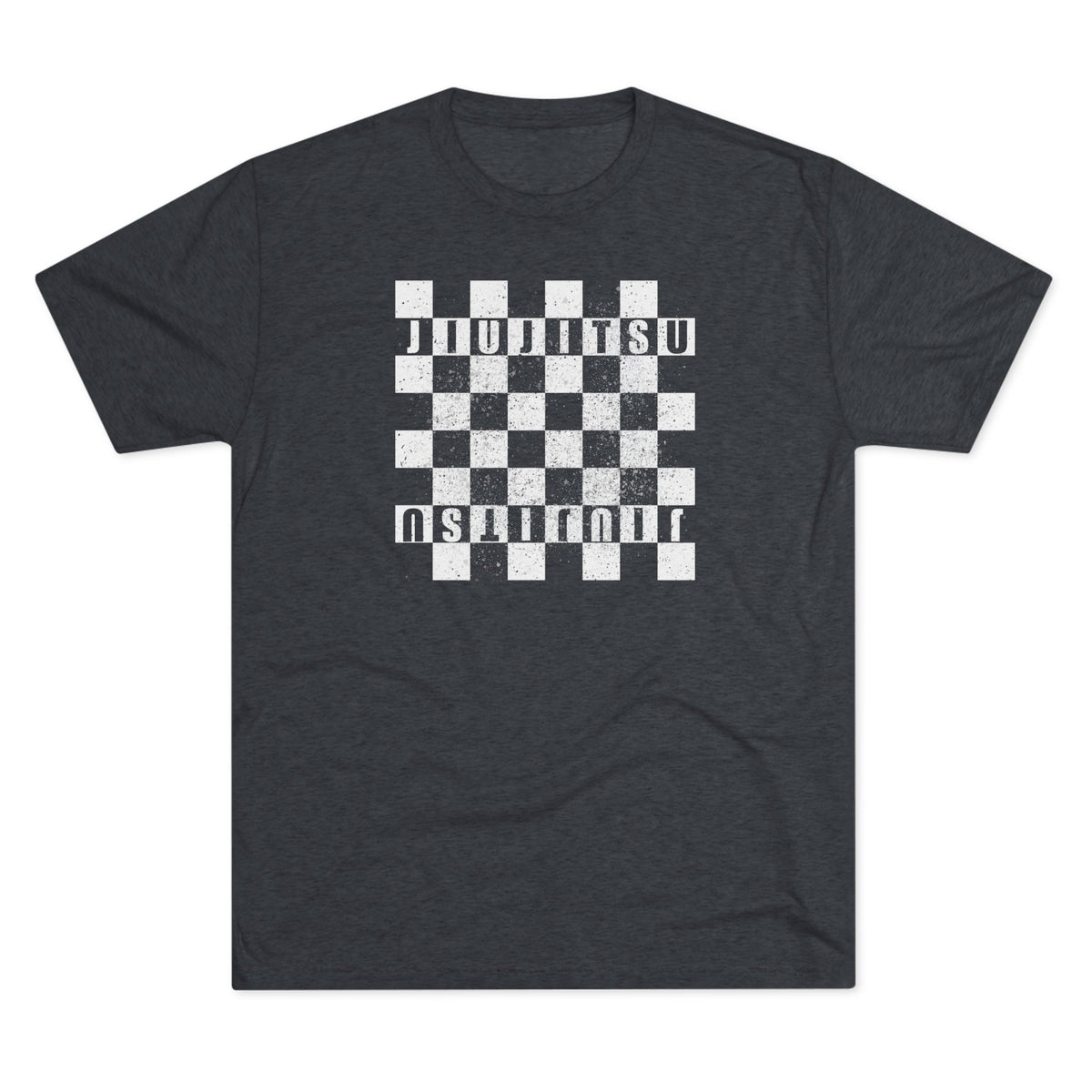 Jiu Jitsu Checkered Tri-Blend Tee - Dark