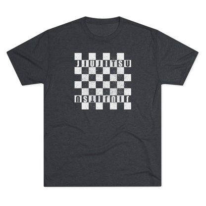 Jiu Jitsu Checkered Tri-Blend Tee - Dark