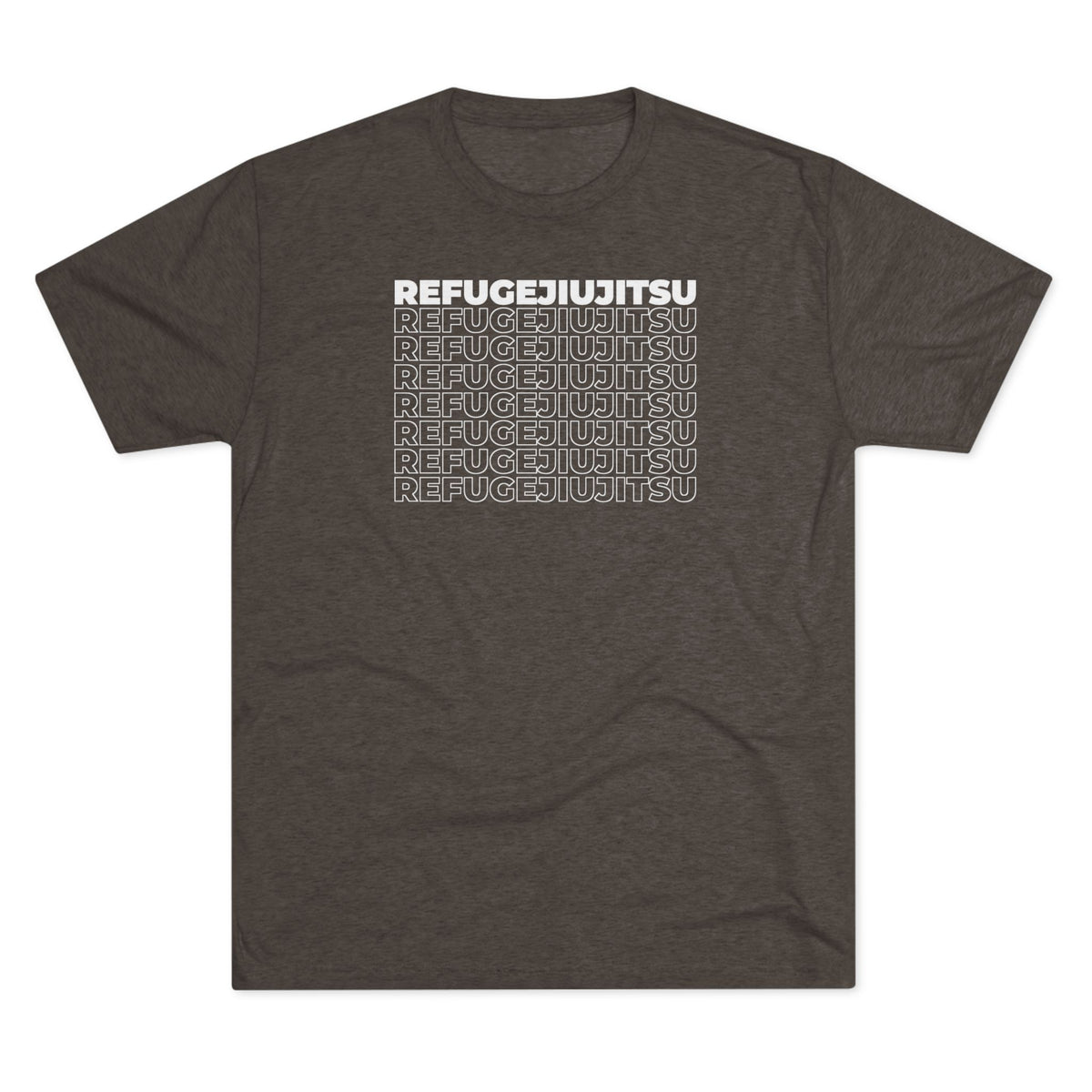 REFUGEJIUJITSU Fade Tri-Blend Tee - Dark (Bold Edition)