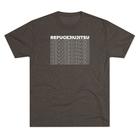 REFUGEJIUJITSU Fade Tri-Blend Tee - Dark (Bold Edition)