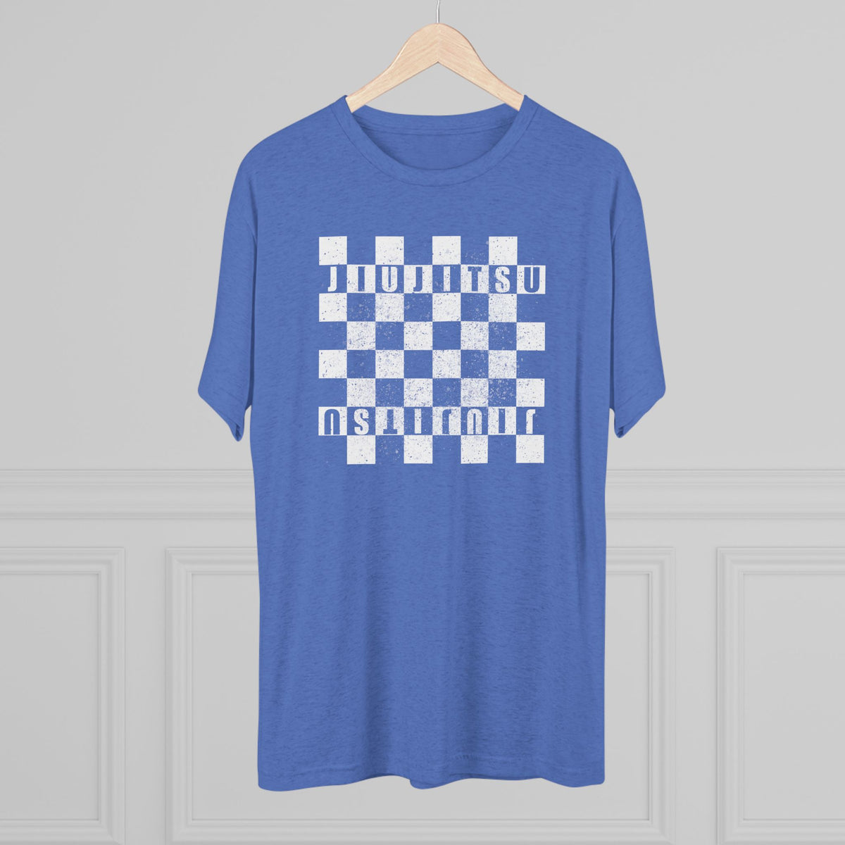 Jiu Jitsu Checkered Tri-Blend Tee - Dark