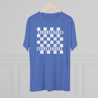 Jiu Jitsu Checkered Tri-Blend Tee - Dark