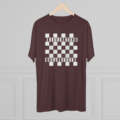 Jiu Jitsu Checkered Tri-Blend Tee - Dark