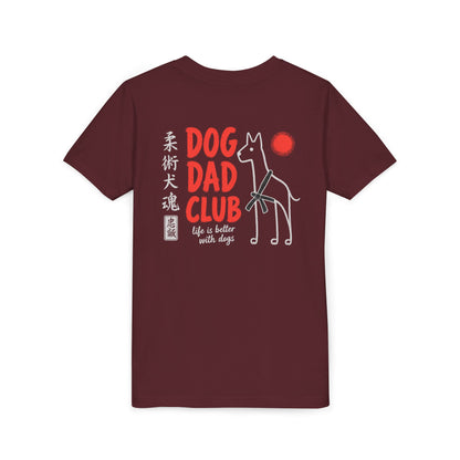 Jiu Jitsu Dog Dad Club Kids Tee - Dark