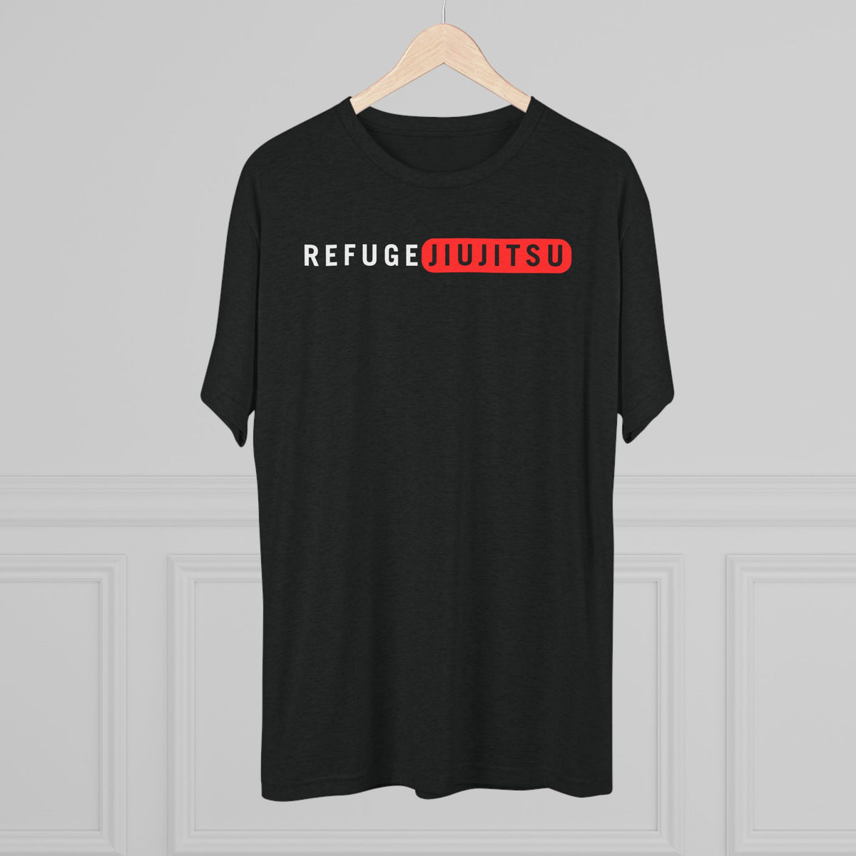 Refuge Jiu Jitsu Red Box Tri-Blend Tee - Dark