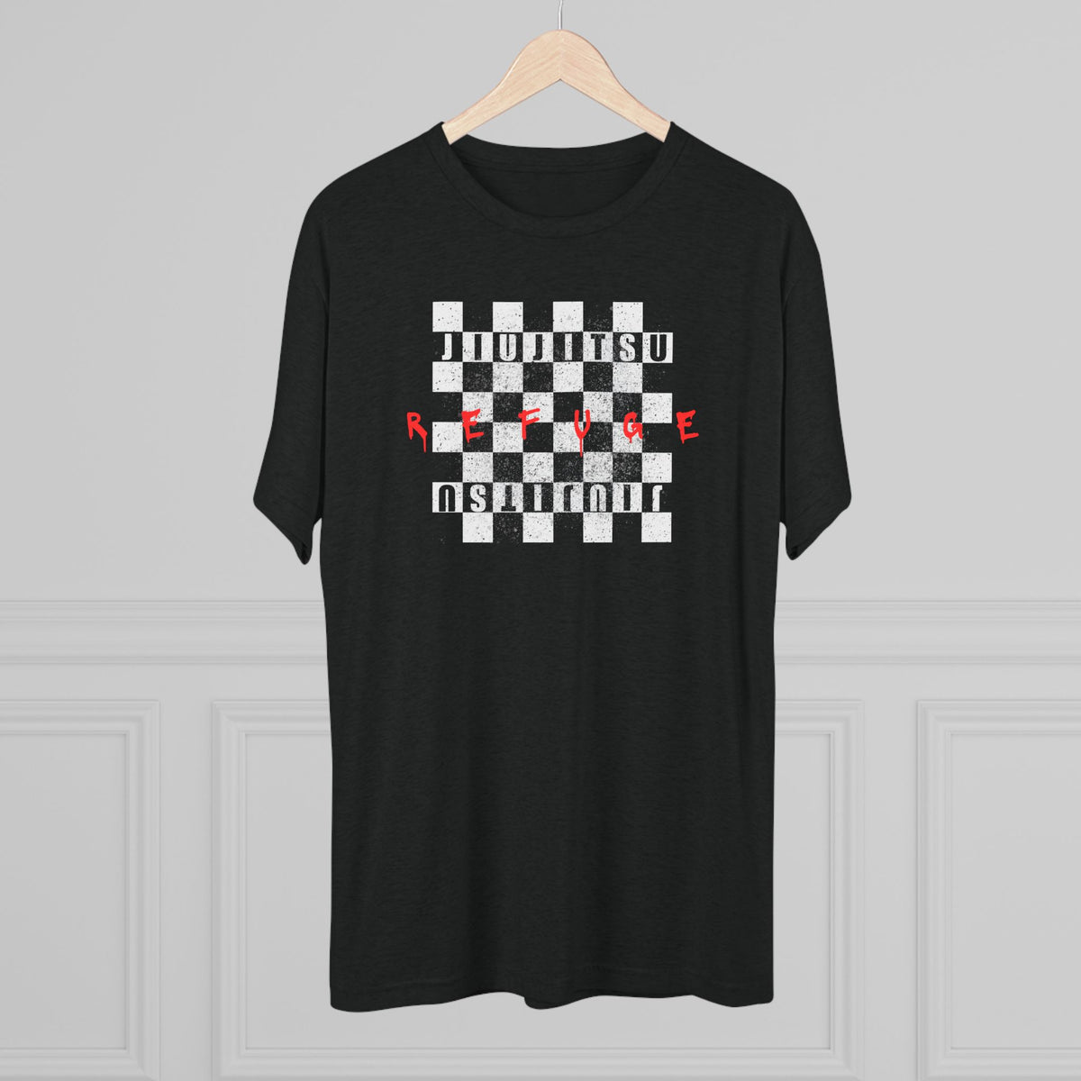 Refuge Checkered Tri-Blend Tee - Dark