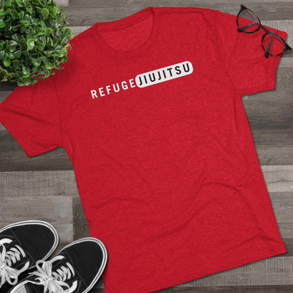 Refuge Jiu Jitsu Red Box Tri-Blend Tee - Dark (Red/Black Edition)