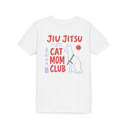 Jiu Jitsu Cat Mom Club Kids Tee