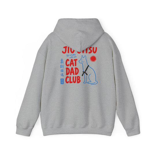Jiu Jitsu Cat Dad Club Hoodie