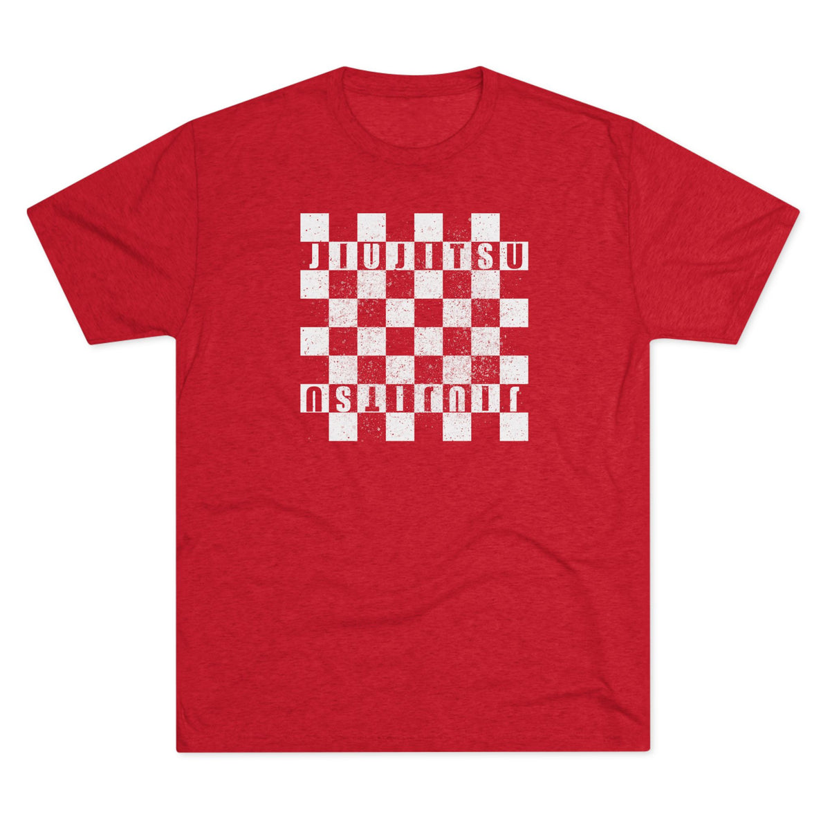 Jiu Jitsu Checkered Tri-Blend Tee - Dark