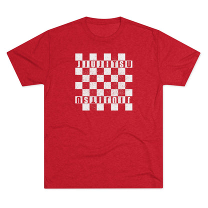 Jiu Jitsu Checkered Tri-Blend Tee - Dark