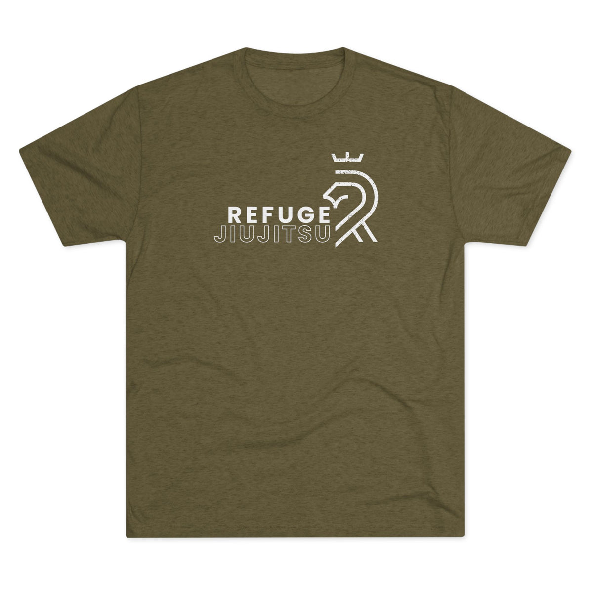 Refuge Jiu Jitsu Lion Logo Tri-Blend Tee - Dark