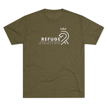 Refuge Jiu Jitsu Lion Logo Tri-Blend Tee - Dark