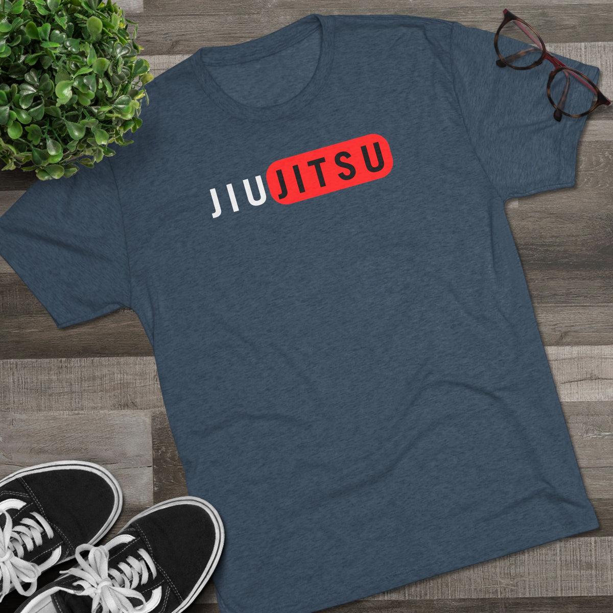 Jiu Jitsu Red Box Tri-Blend Tee - Dark