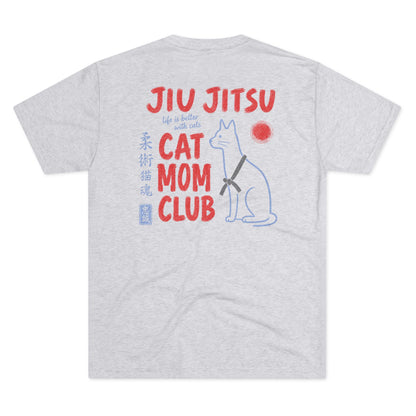 Jiu Jitsu Cat Mom Club Tri-Blend Tee