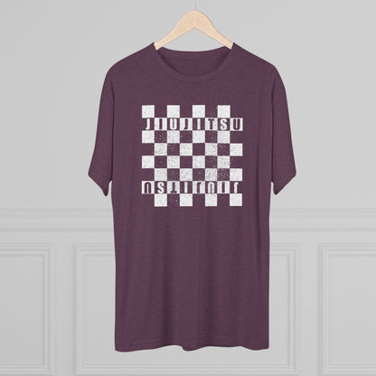 Jiu Jitsu Checkered Tri-Blend Tee - Dark