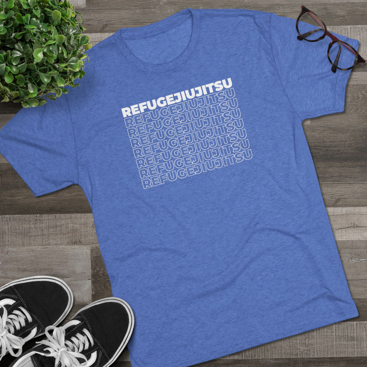 REFUGEJIUJITSU Fade Tri-Blend Tee - Dark (Bold Edition)
