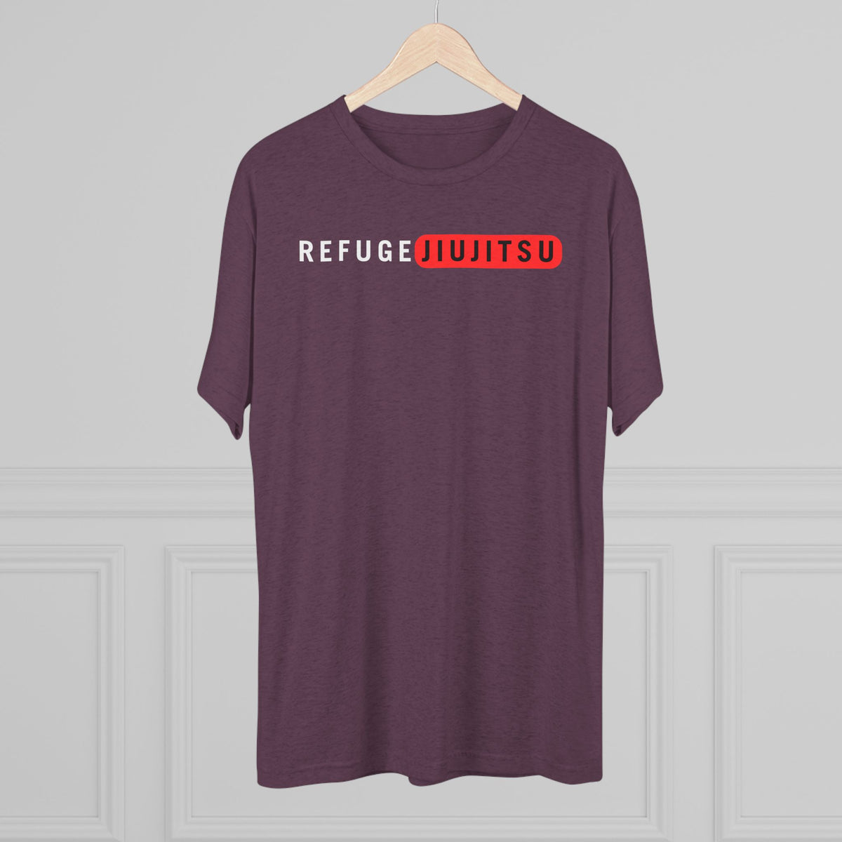 Refuge Jiu Jitsu Red Box Tri-Blend Tee - Dark