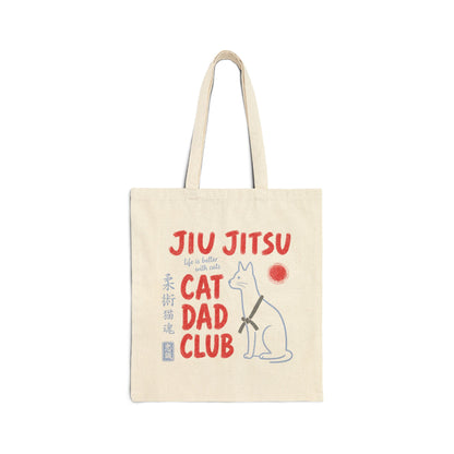 Jiu Jitsu Cat Dad Club Tote