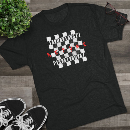 Refuge Checkered Tri-Blend Tee - Dark