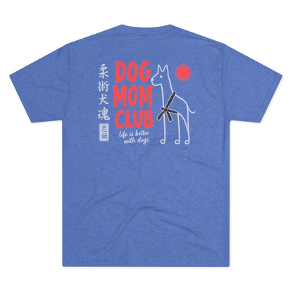 Jiu Jitsu Dog Mom Club Tri-Blend Tee - Dark
