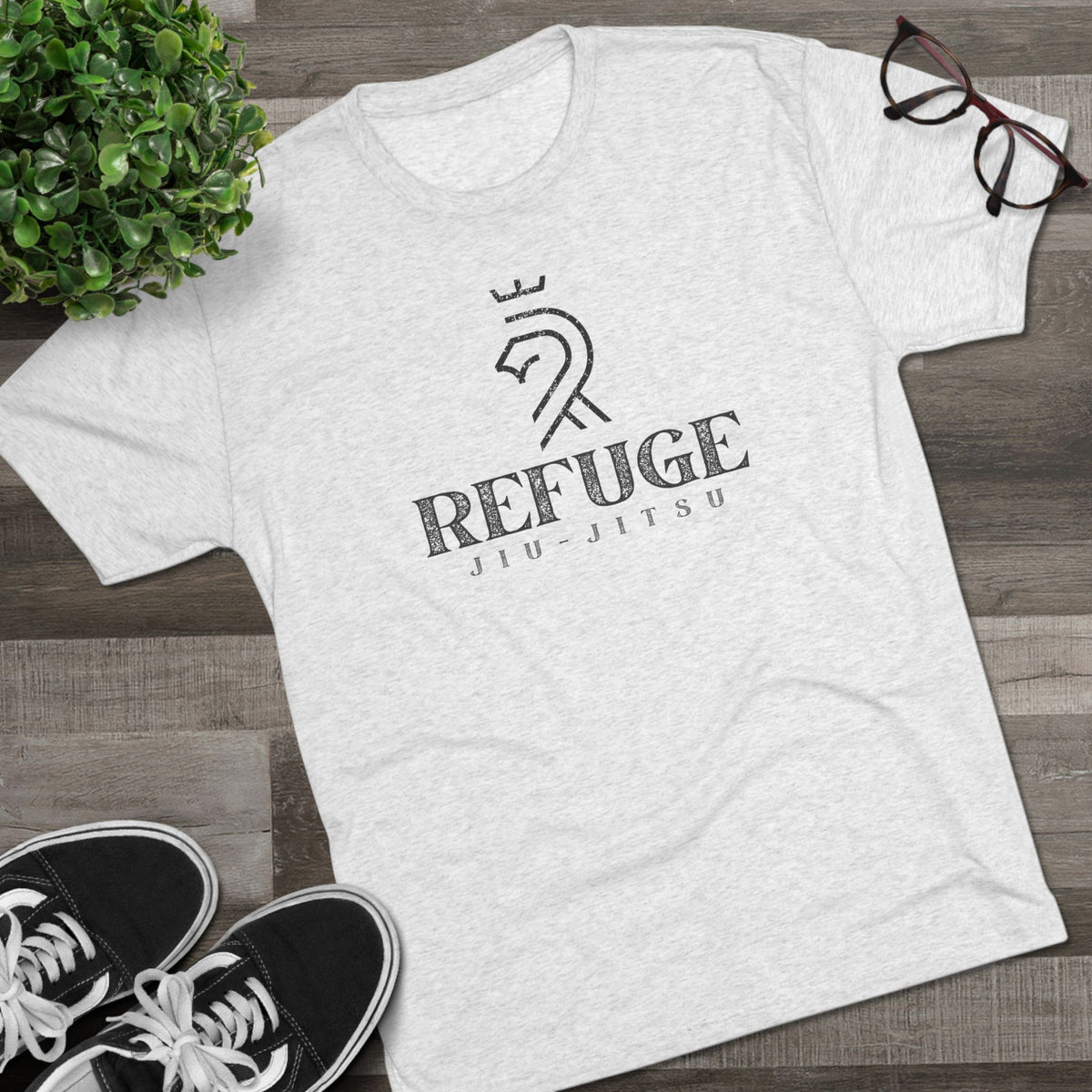 Refuge Lion Stacked Tri-Blend Tee