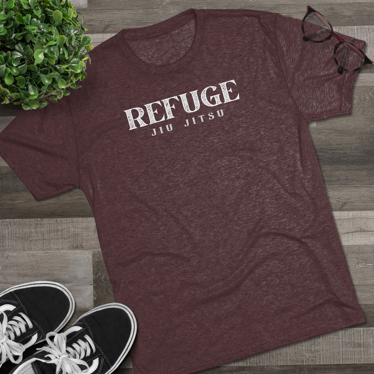 Refuge Serif Tri-Blend Tee - Dark