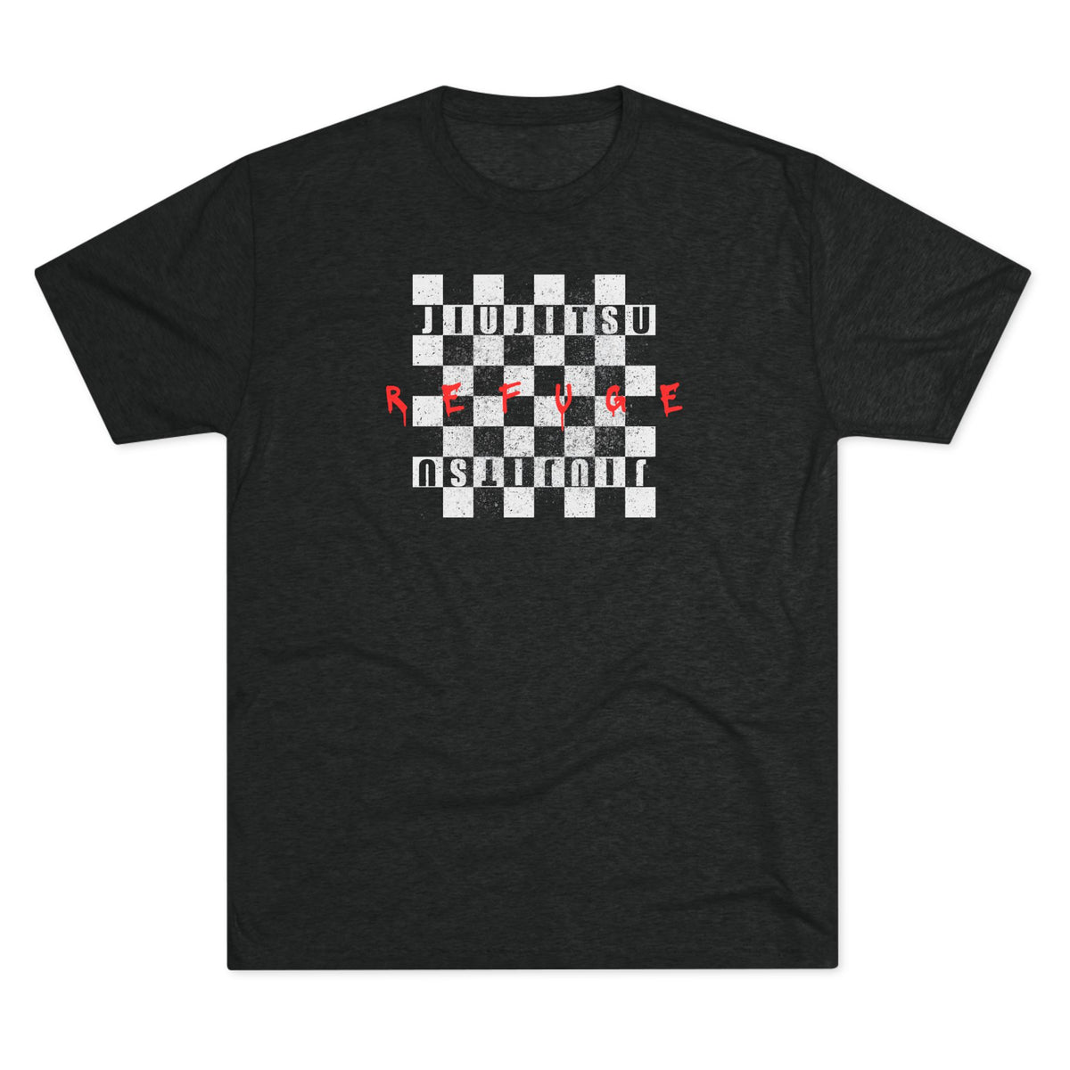 Refuge Checkered Tri-Blend Tee - Dark