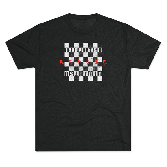 Refuge Checkered Tri-Blend Tee - Dark