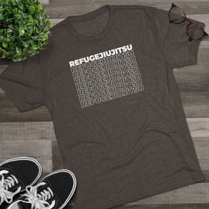 REFUGEJIUJITSU Fade Tri-Blend Tee - Dark (Bold Edition)