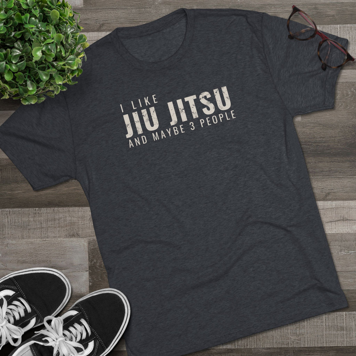I Like Jiu Jitsu Tri-Blend Tee - Dark