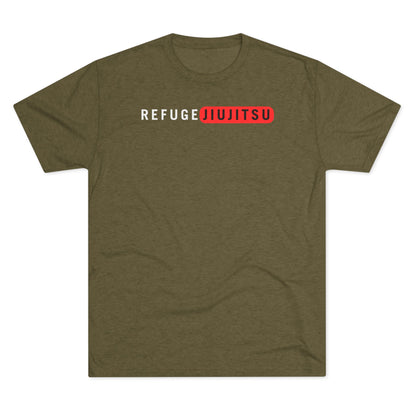Refuge Jiu Jitsu Red Box Tri-Blend Tee - Dark