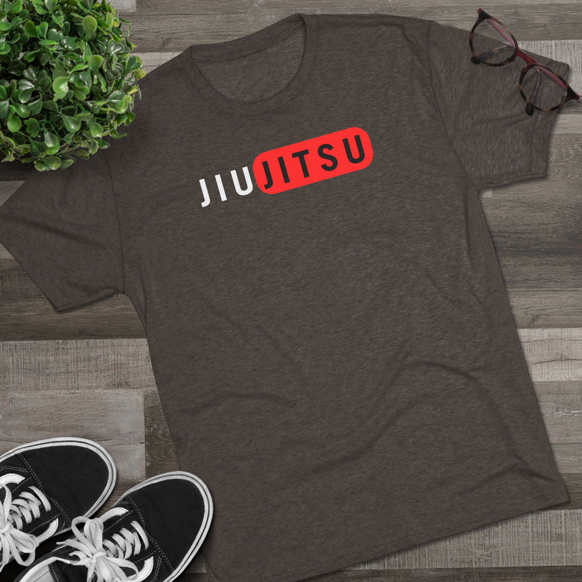 Jiu Jitsu Red Box Tri-Blend Tee - Dark