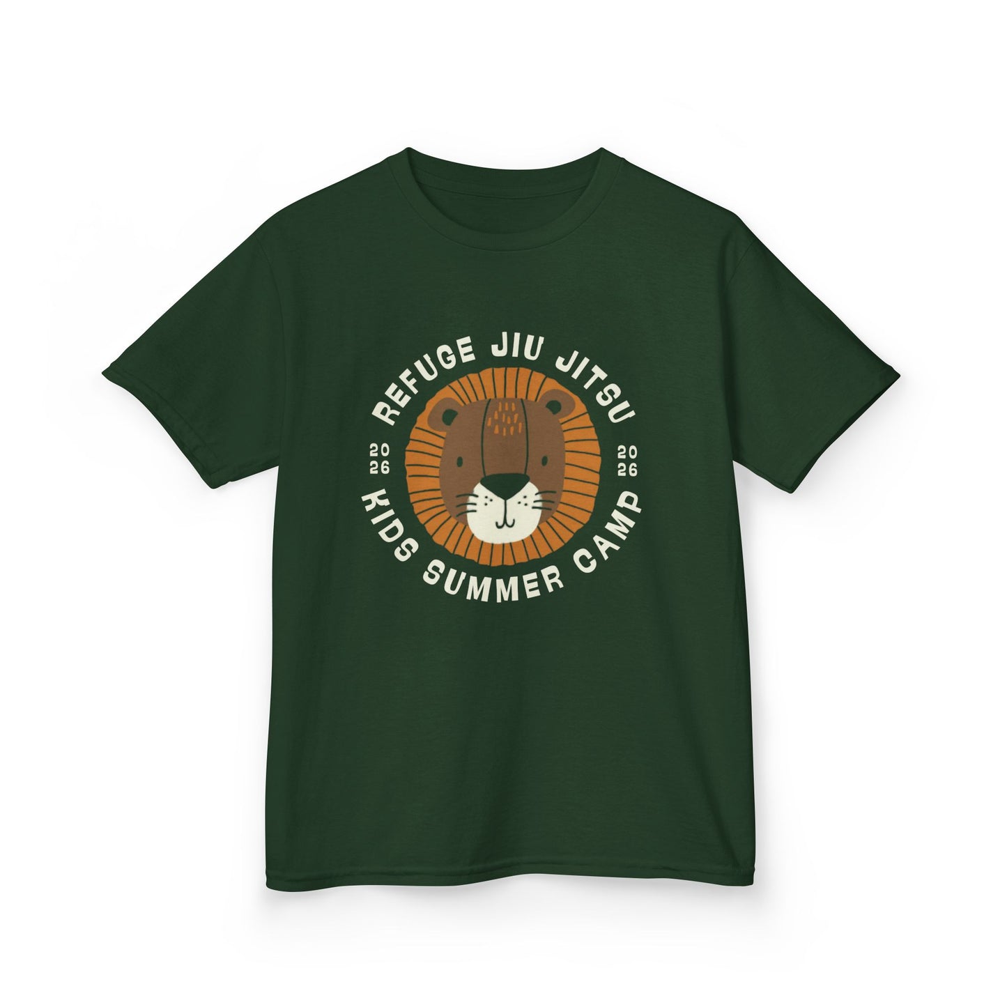 Kids Lion Graphic Tee — Cute Retro Safari Nursery Shirt