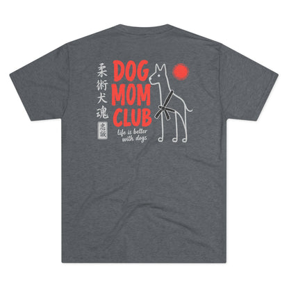 Jiu Jitsu Dog Mom Club Tri-Blend Tee - Dark