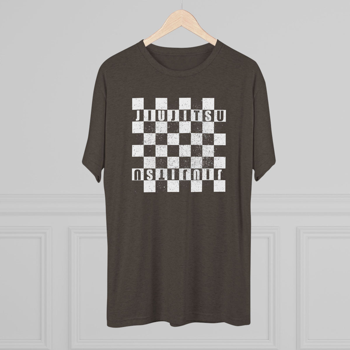 Jiu Jitsu Checkered Tri-Blend Tee - Dark
