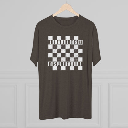 Jiu Jitsu Checkered Tri-Blend Tee - Dark